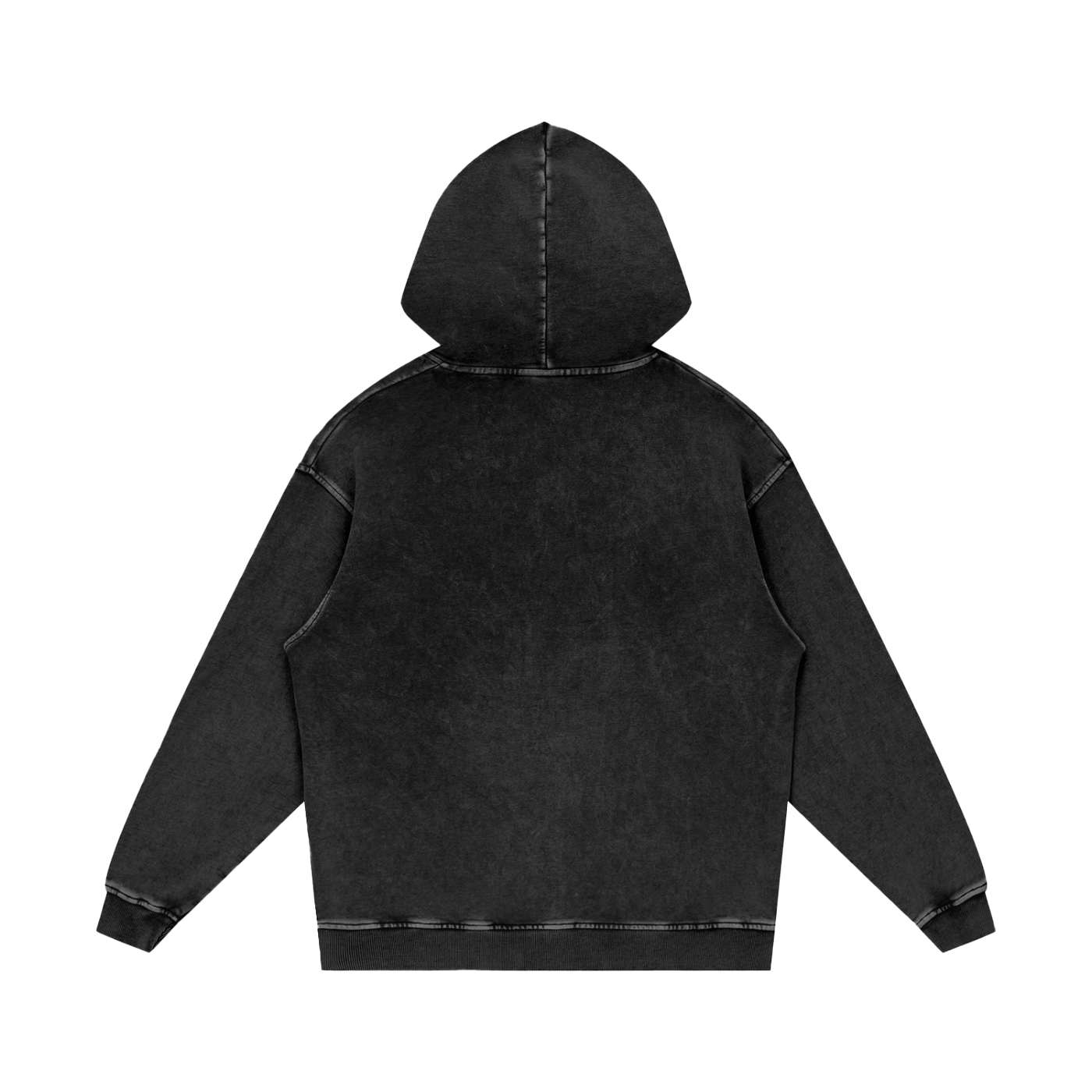 Logo Acid Wash Oversize Hoodie - Aura Linen