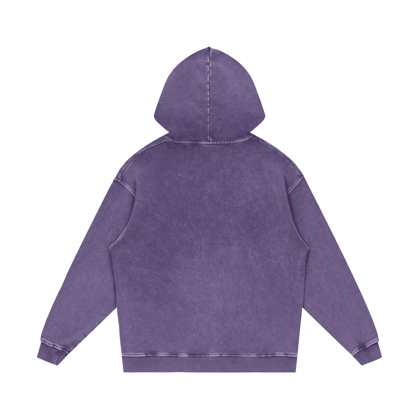 Logo Acid Wash Oversize Hoodie - Aura Linen