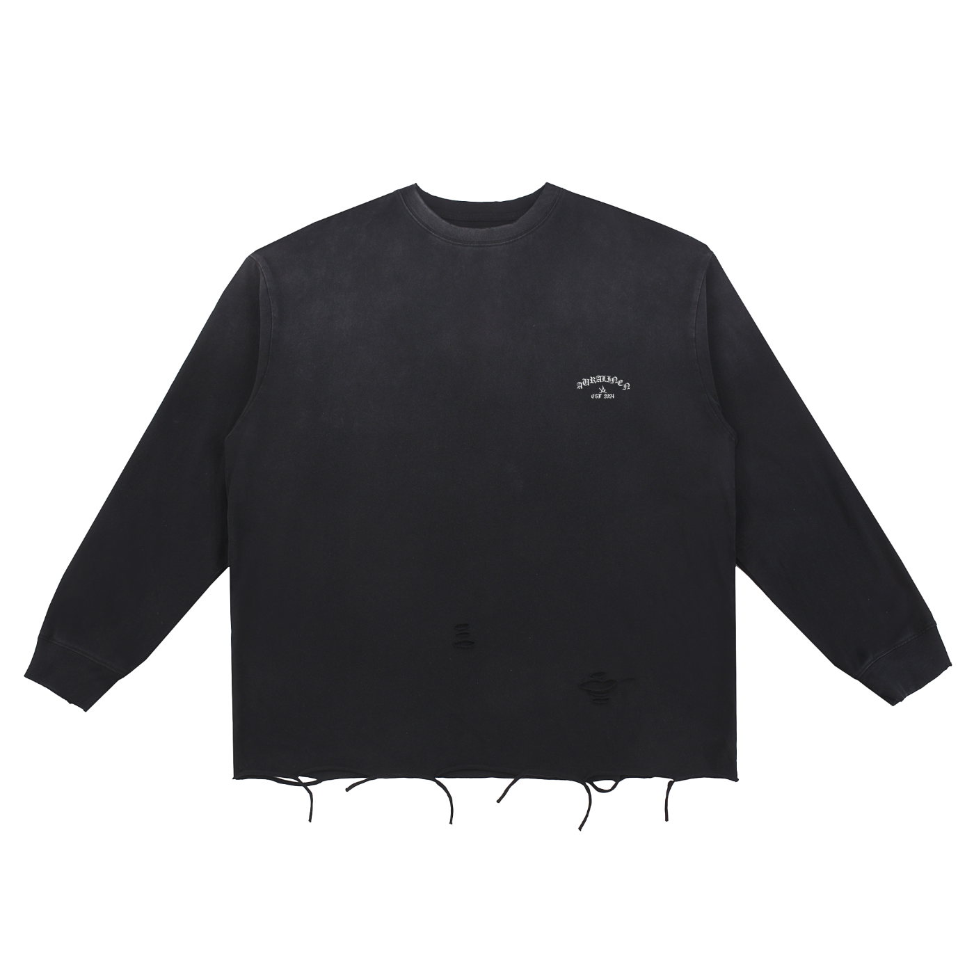 Raw Edge Cotton T-Shirt - Aura Linen