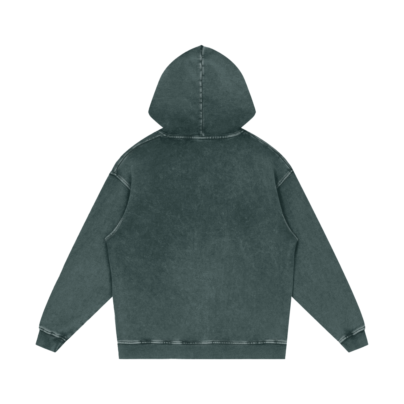 Logo Acid Wash Oversize Hoodie - Aura Linen