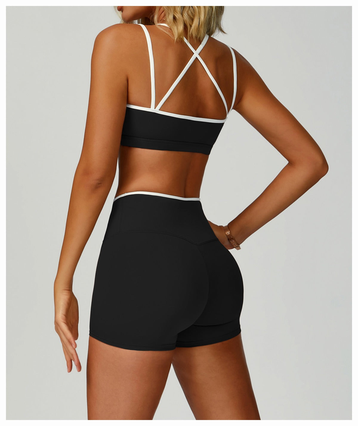 High-Waist Gym Shorts – Active Streetwear - Aura Linen