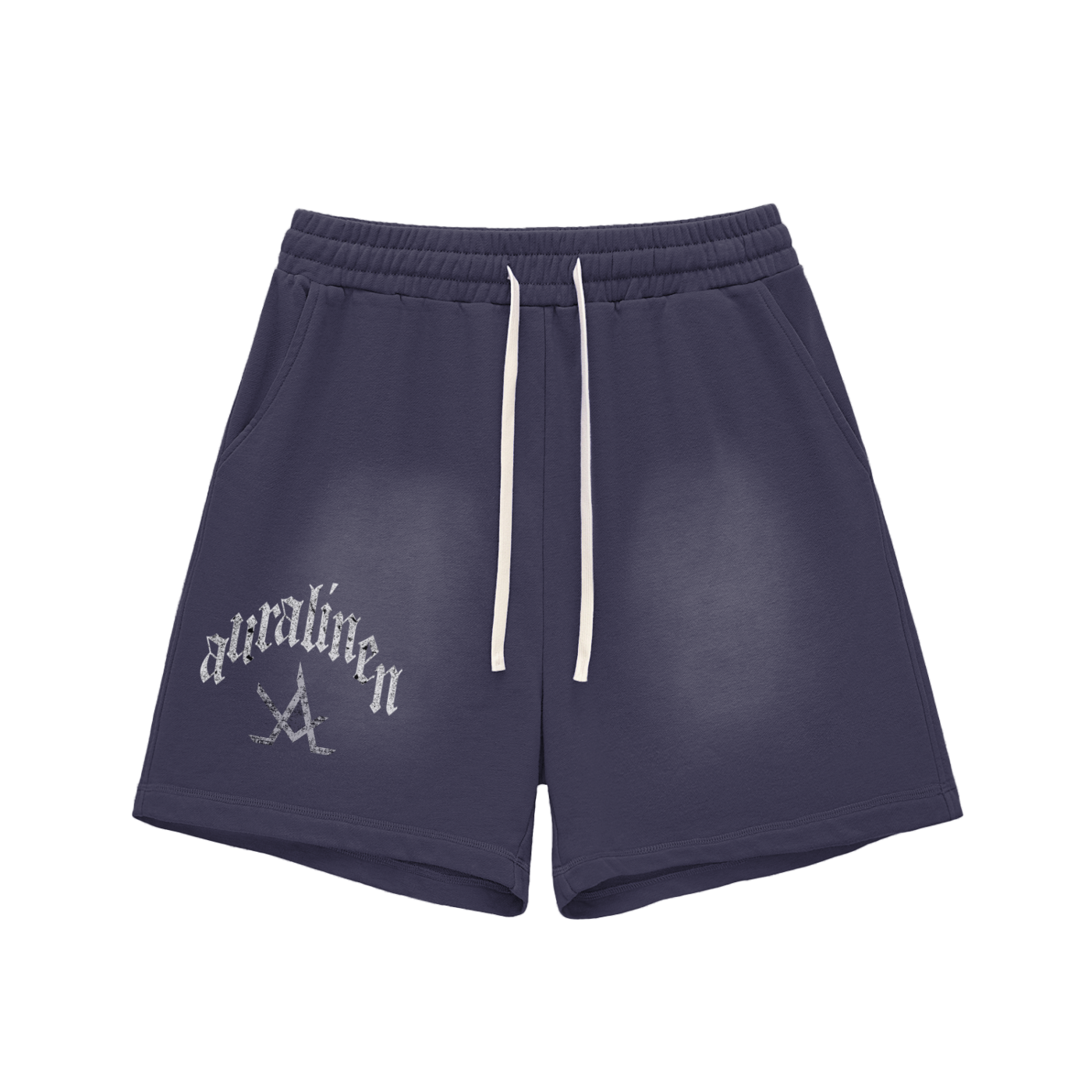 Sun Fade Raw Edge Shorts - Aura Linen