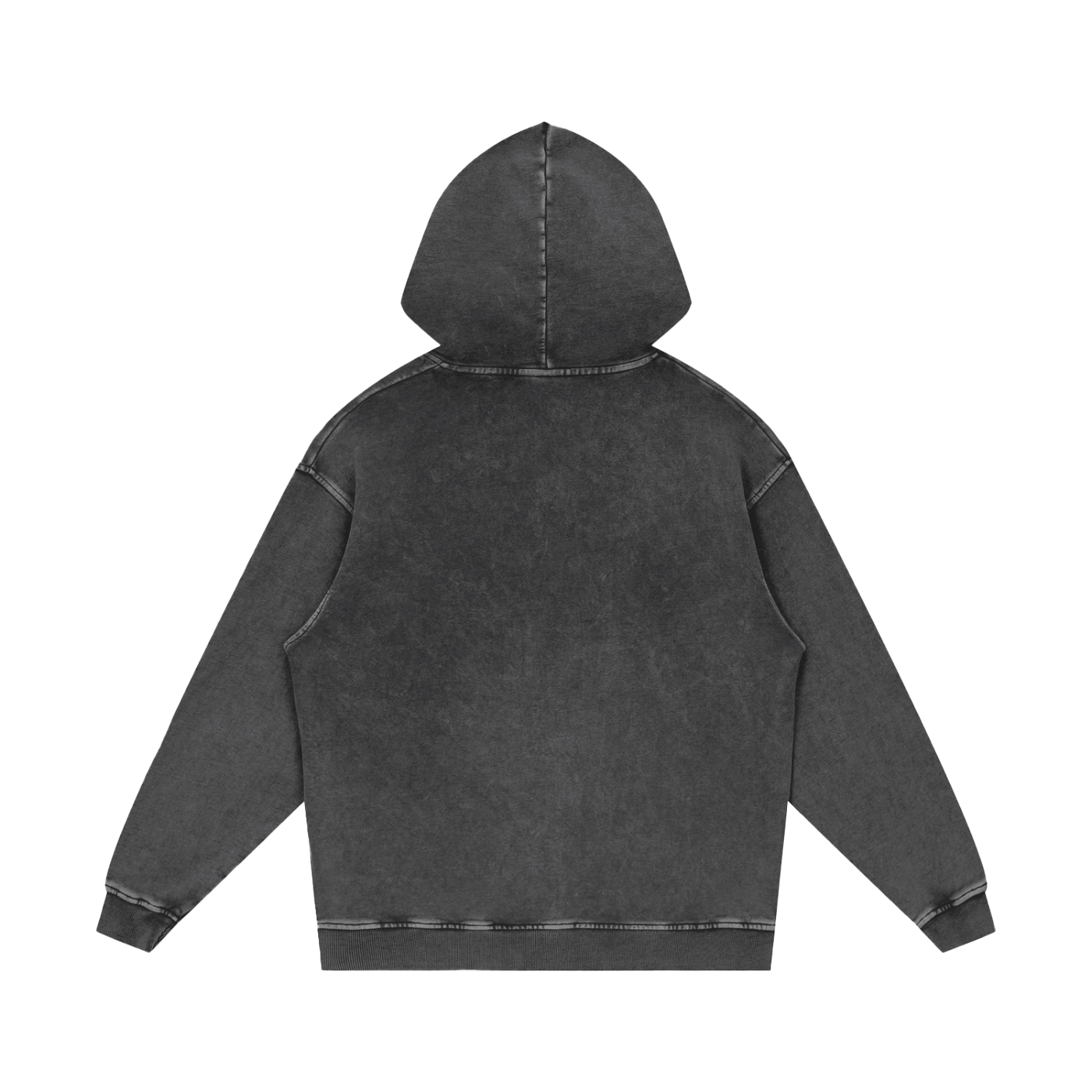 Logo Acid Wash Oversize Hoodie - Aura Linen