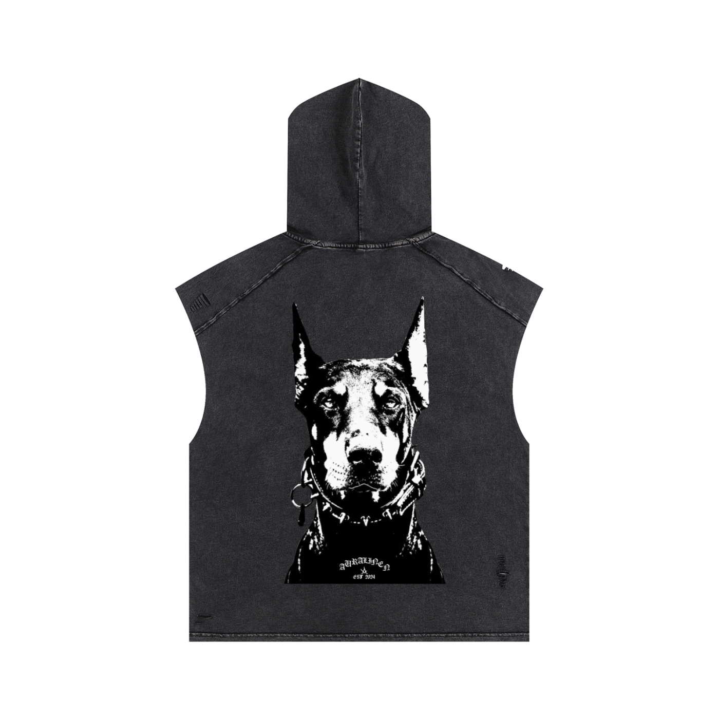 Doberman Hooded Tank Top - Aura Linen