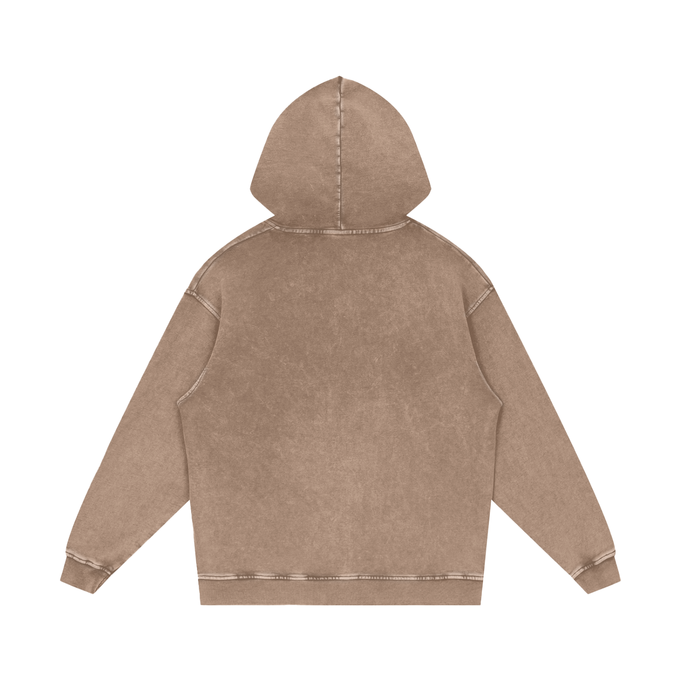 Logo Acid Wash Oversize Hoodie - Aura Linen