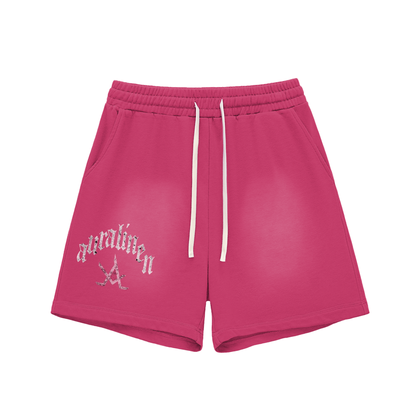 Sun Fade Raw Edge Shorts - Aura Linen