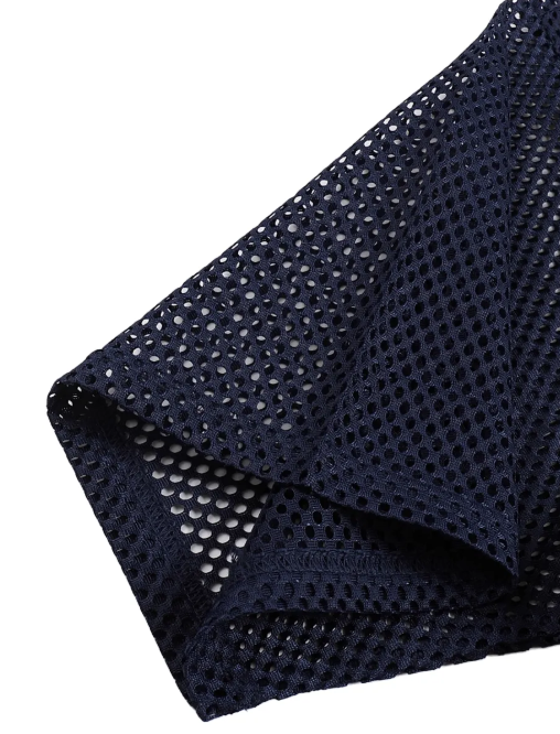 Premium Streetwear Mesh Aura Jersey - Aura Linen