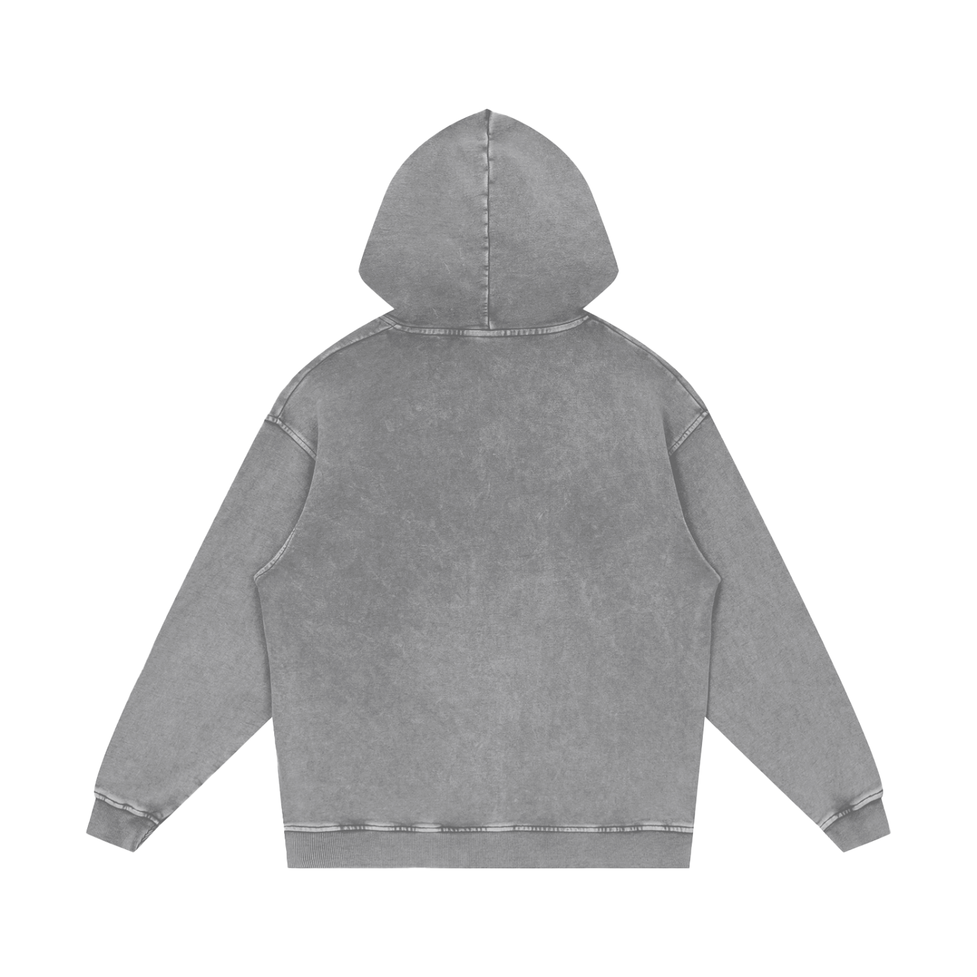 Logo Acid Wash Oversize Hoodie - Aura Linen