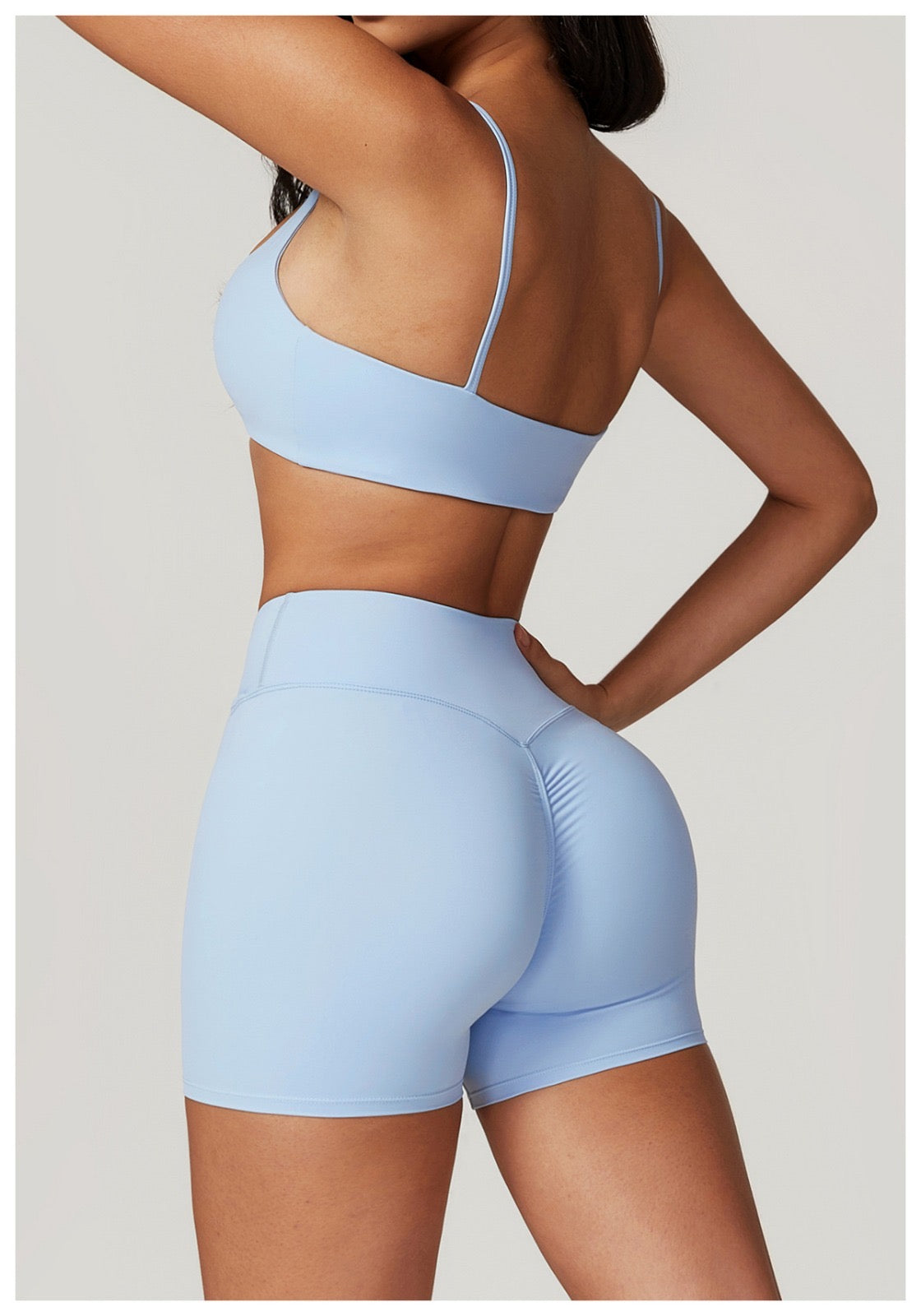 Aura crossover shorts - Aura Linen