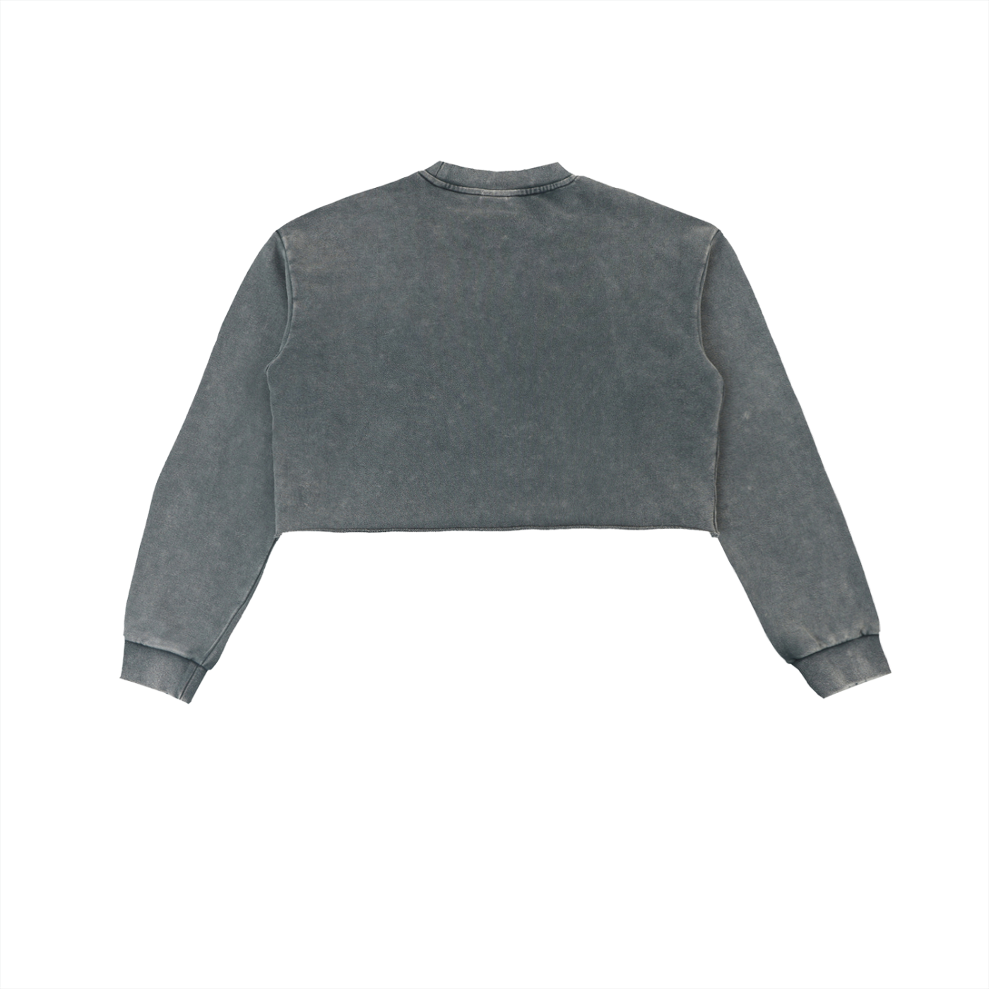 Raw Edge Cropped Sweatshirt - Aura Linen