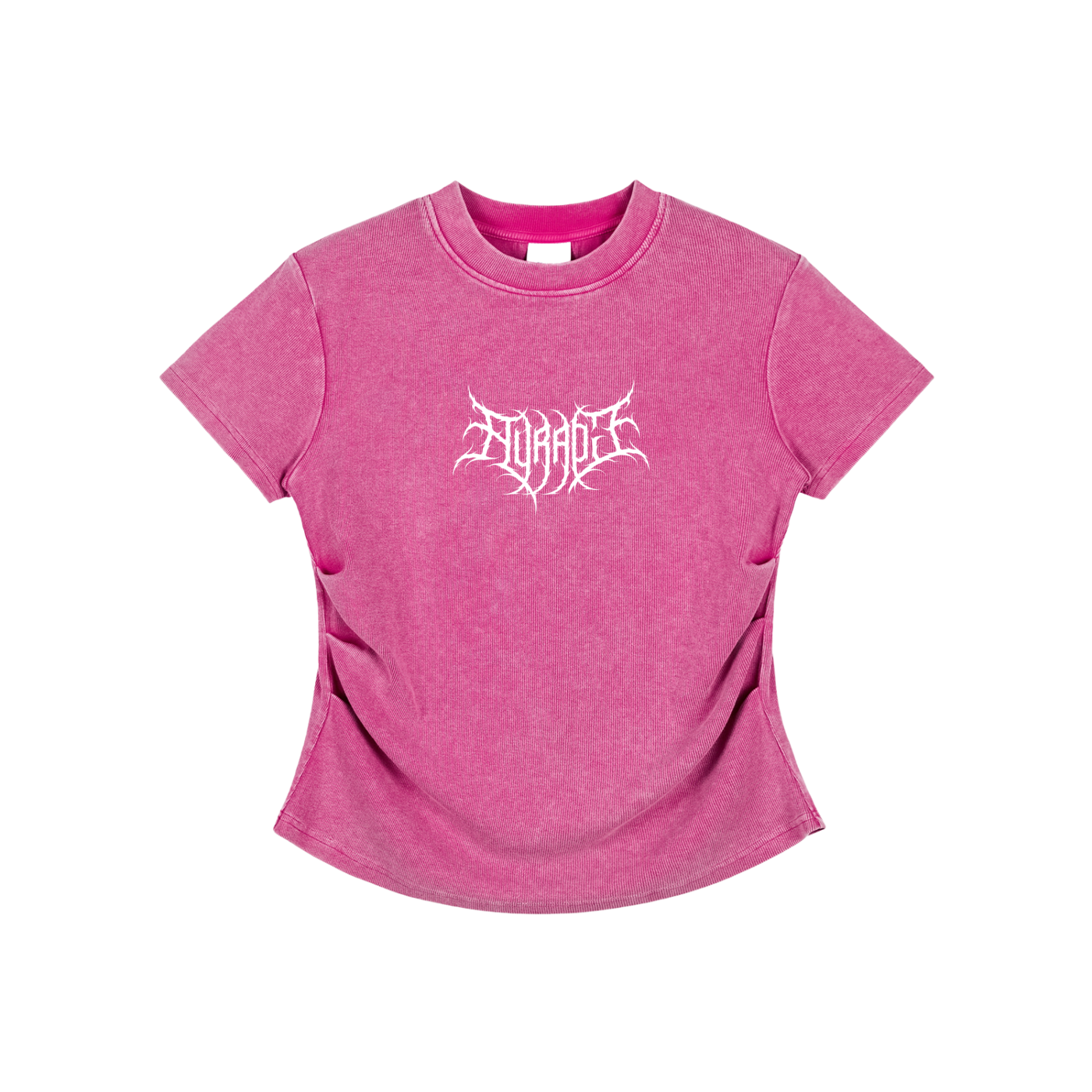Vintaged Bodycon Cotton T-Shirt - Aura Linen