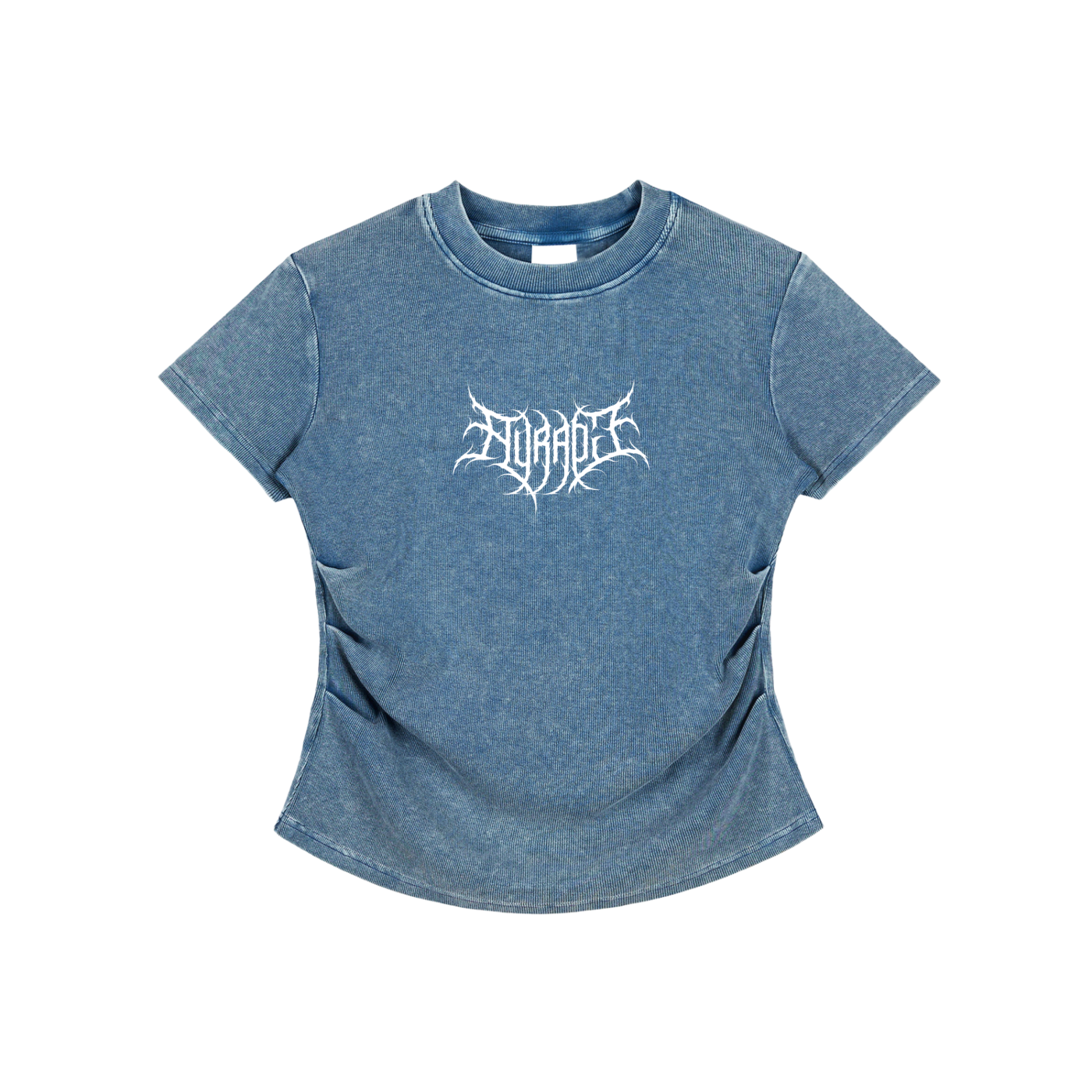 Vintaged Bodycon Cotton T-Shirt - Aura Linen