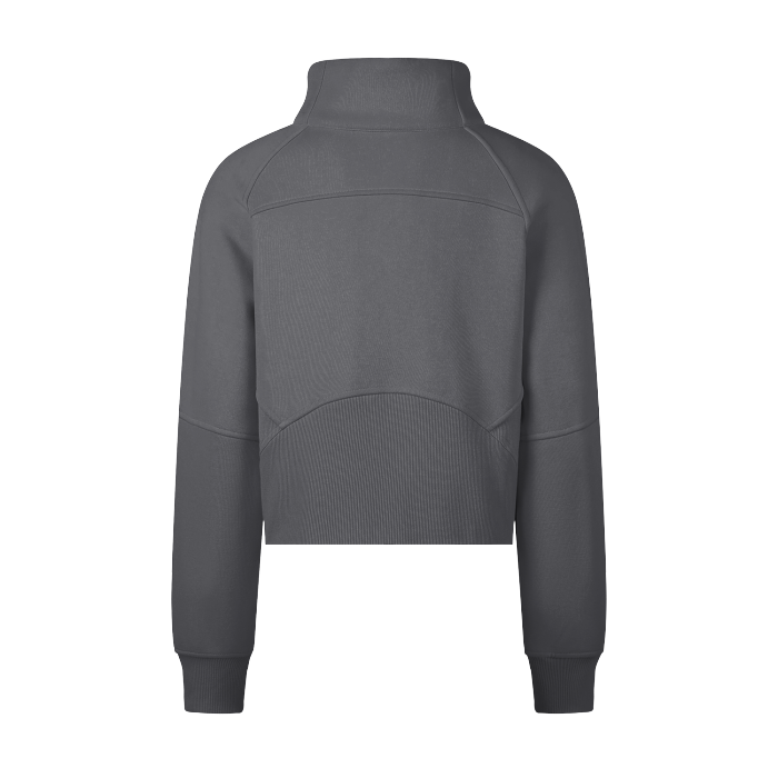 cropped half-zip sweatshirt