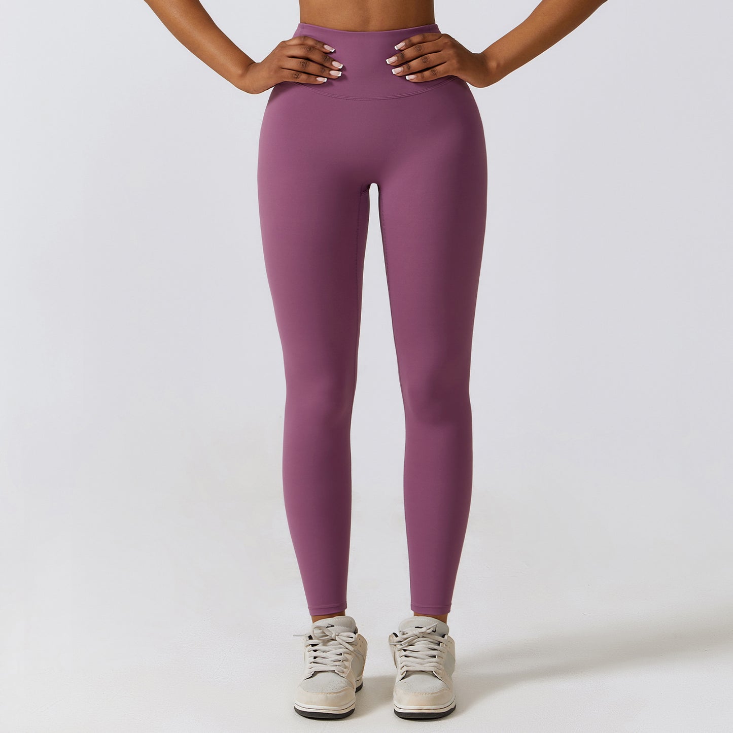 Aura Women’s Plum Leggings – High-Waist Gym & Yoga Pants - Aura Linen