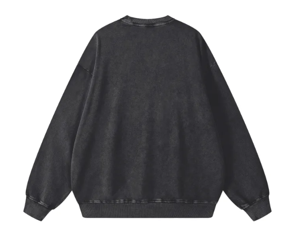 Unisex Acid Wash Oversized Sweater