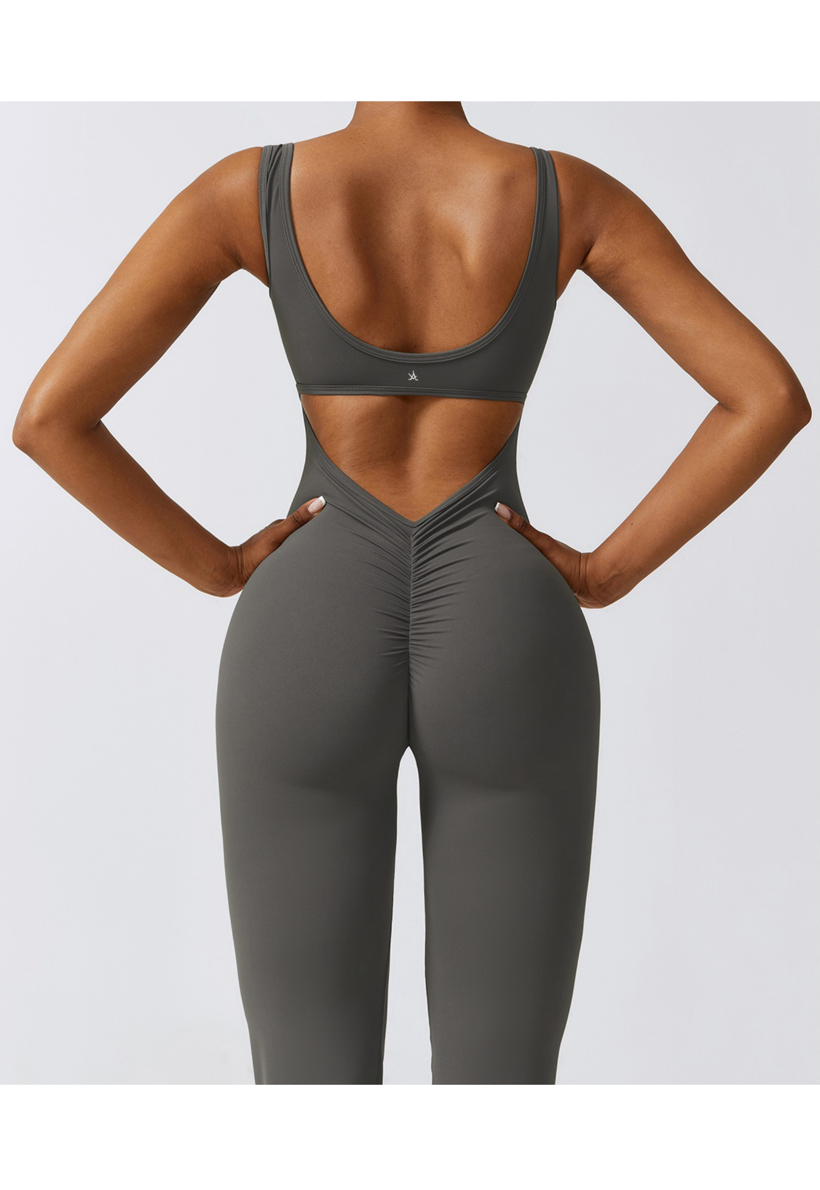 Slate Active Bodysuit – Flared Leg Jumpsuit - Aura Linen