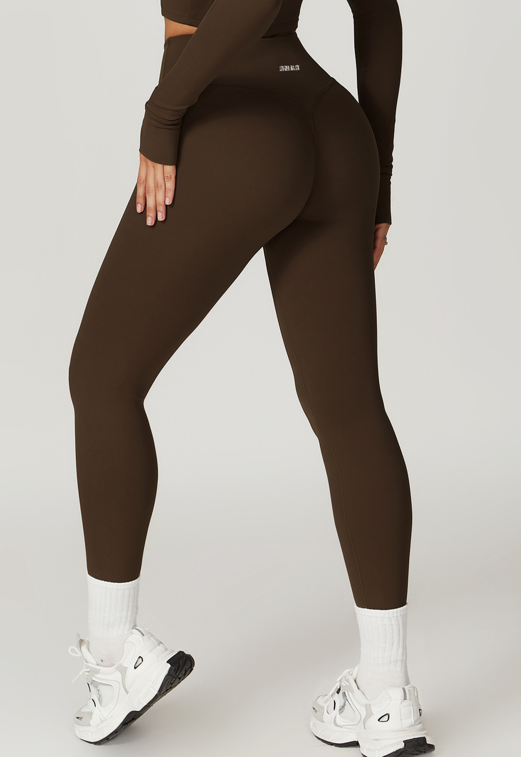 Aura Women’s Plum Leggings – High-Waist Gym & Yoga Pants - Aura Linen