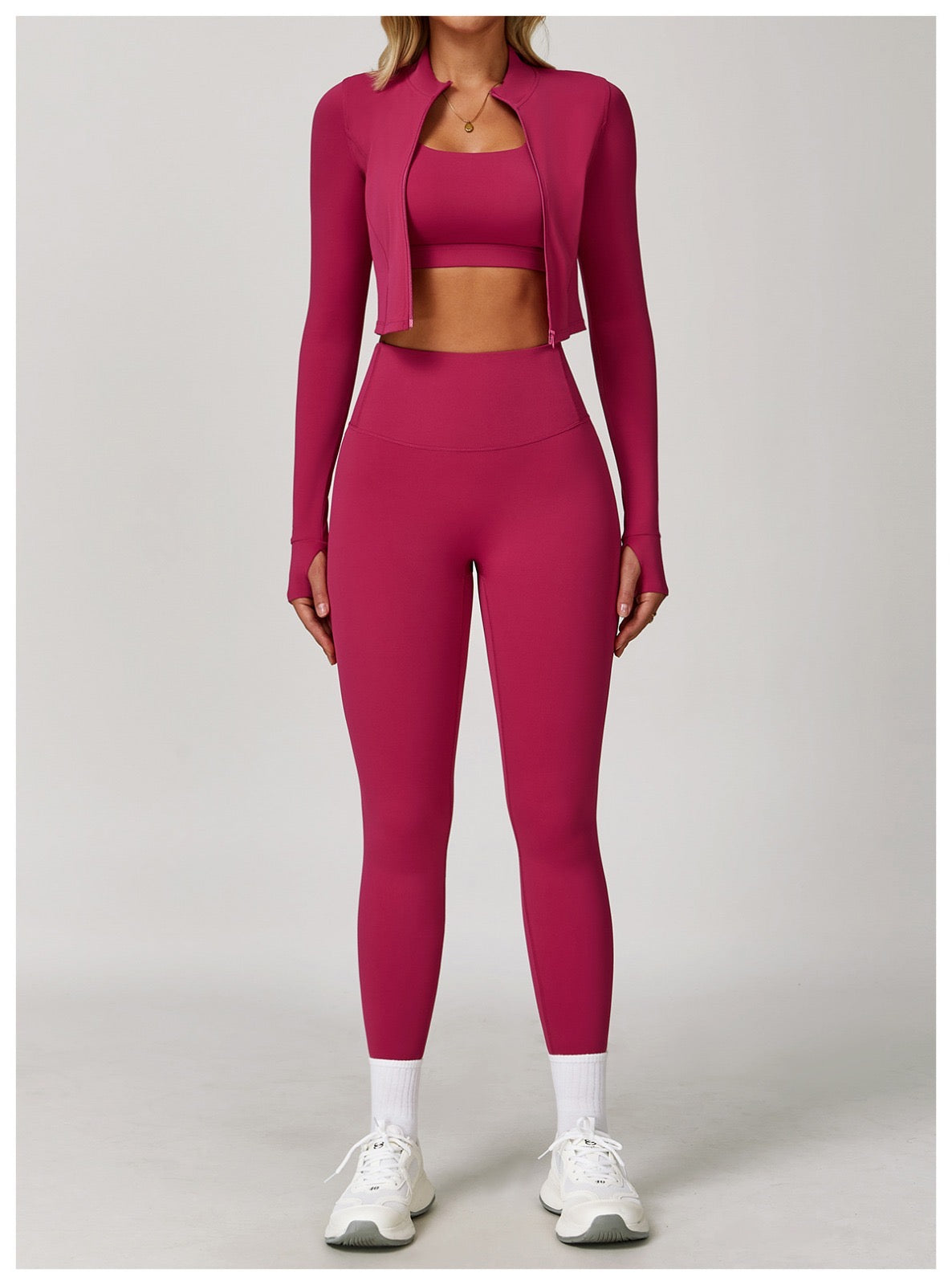 Aura Women’s Plum Leggings – High-Waist Gym & Yoga Pants - Aura Linen